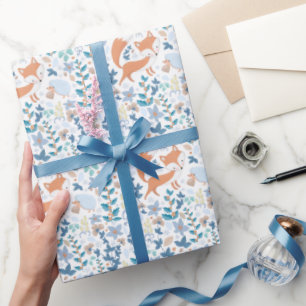 Papier Cadeau Hiver du renard des bois