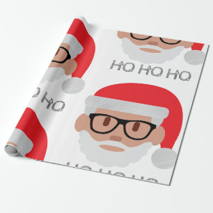 Papier Cadeau ho hipster père Noël