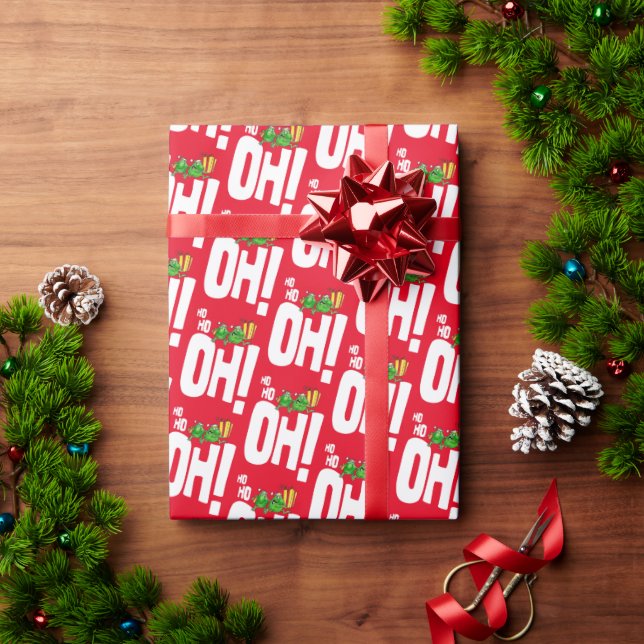 Papier Cadeau Ho Ho Oh ! (Cadeau de vacances)