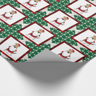 Papier Cadeau HO HO Très drôle Costume Père Noël Sarcastique Chi