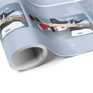 Papier Cadeau Hockey