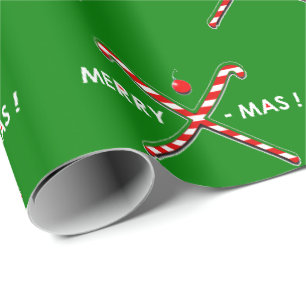 Papier Cadeau Hockey sur gazon Noël