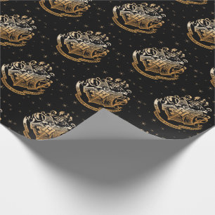 Papier Cadeau HOGWARTS™ Crest doré