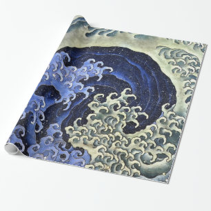Papier Cadeau Hokusai Feminine Wave japonais Vintage Art