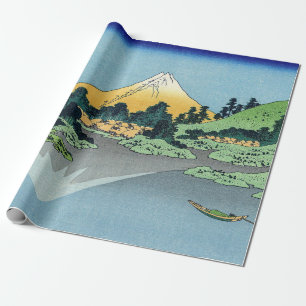 Papier Cadeau Hokusai - Le Mont Fuji reflète le lac Kawaguchi