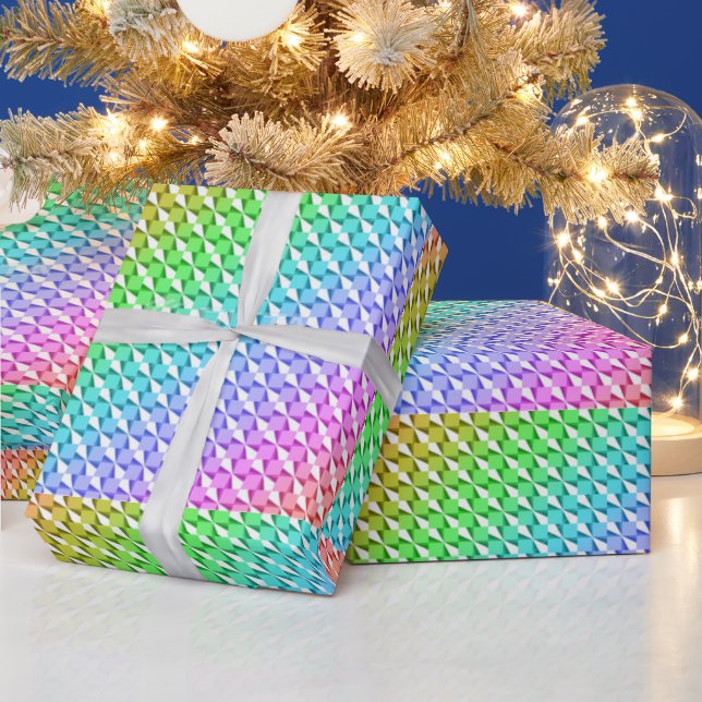 Papier Cadeau Holográfico Cuadros (Vacances)
