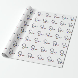 Papier Cadeau hologramme Leo