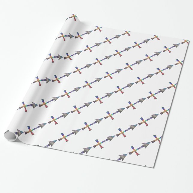 Papier Cadeau hologramme Sagittarius (Déroulé)