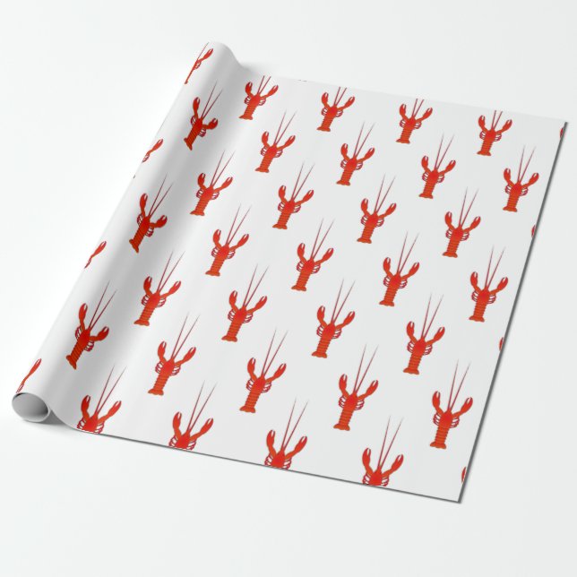Papier Cadeau Homard (Déroulé)
