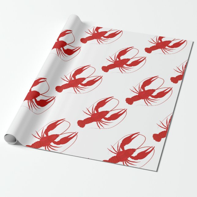 Papier Cadeau homard (Déroulé)