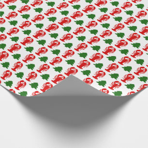 Papier Cadeau Homards de Noël