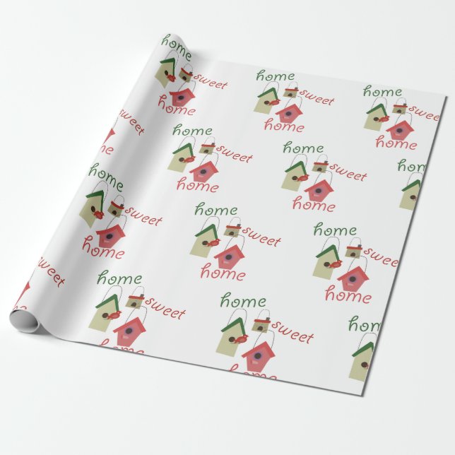 Papier Cadeau Home Sweet Home (Déroulé)