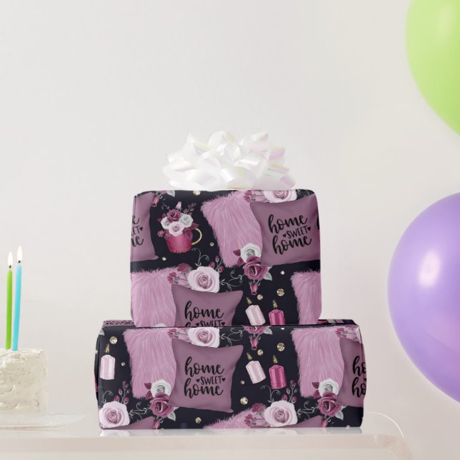 Papier Cadeau Home Sweet Home Motif (Cadeaux de fête)
