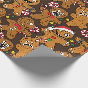 Papier Cadeau Homme en pain d'épices de Noël