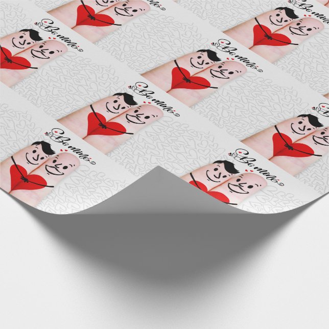 Papier Cadeau Hommes gays Doigts gens en amour être la mienne Va (Coin)