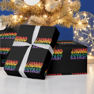 Papier Cadeau Homo Estas Drôle Espagnol Mexicain Gay Ally LGBTQ