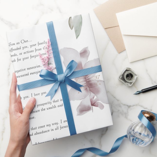 Papier Cadeau "Ho'oponopono Papier d'enveloppement de prière (Cadeaux)