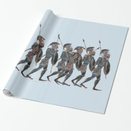 Papier Cadeau Hoplites du grec ancien de panoplie sur le