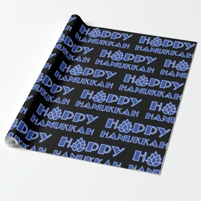 Papier Cadeau Hoppy Hanoukka (Déroulé)
