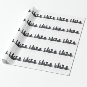 Papier Cadeau HORIZON d'ATLANTA la GÉORGIE - papier d'emballage
