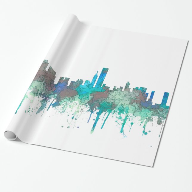 Papier Cadeau Horizon-SG-Jungle de Chicago l'Illinois (Déroulé)