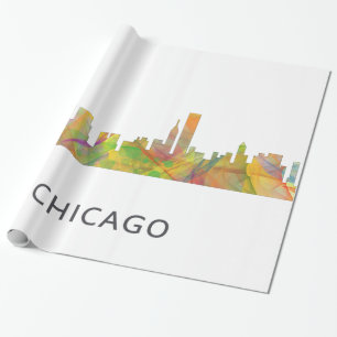 PAPIER CADEAU HORIZON WB1 DE CHICAGO, L'ILLINOIS -