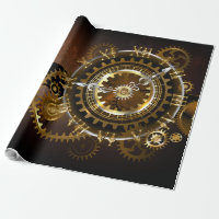 Horloge Steampunk avec des engrenages anciens