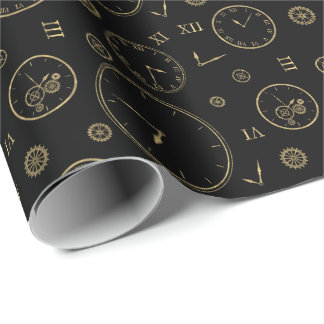 Papier Cadeau Horloges & Rouages