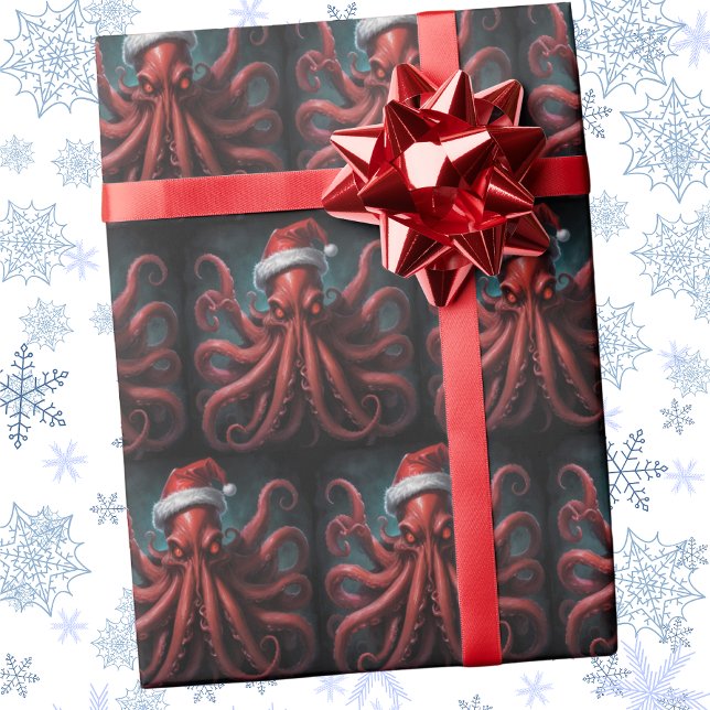 Papier Cadeau Horreur Cthulhu Lovecraft Noël Horreur (Créateur téléchargé)