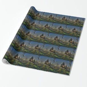 Papier Cadeau Horse Ranch Sunrise Nature Photo