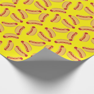 Papier Cadeau Hot Dog Anniversaire de enfant Party Cuire mignonn