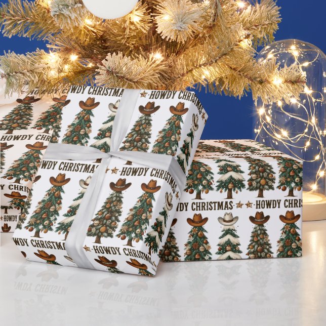 Papier Cadeau Howdy Christmas (Vacances)