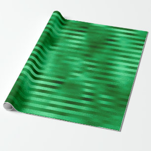 Papier Cadeau Huile à bandes vertes