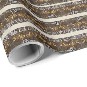 Papier Cadeau Humour graphique à vin