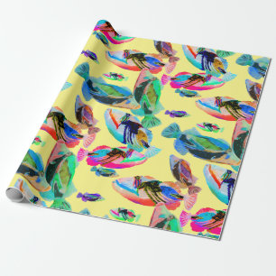 Papier Cadeau Humuhumunukunukuapuaa Hawaii Poisson enveloppant p