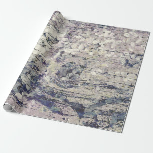 Papier Cadeau Hydrangea Floral Vieux Style Vintage Bois de campa