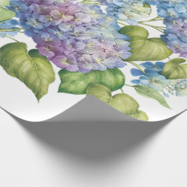 Papier Cadeau Hydrangées en fleur