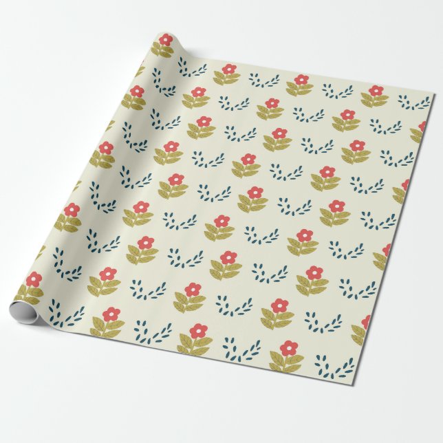 Papier Cadeau Hygge Holiday Motif n° 2 (Déroulé)