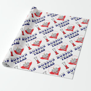 Papier Cadeau I Heart Love Hobson Texas