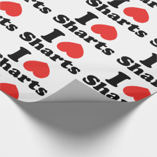 Papier Cadeau I Heart Sharts