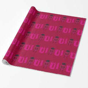 Papier Cadeau I Heart You Nakupenda Sana Heureuse Sainte-Valenti