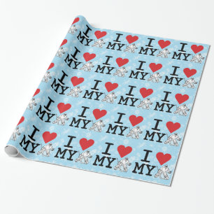 Papier Cadeau I Love My Hockey Goalie Christmas Cadeau