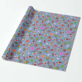 Papier Cadeau Iceberg Magique Kitsch Aquarelle Noël