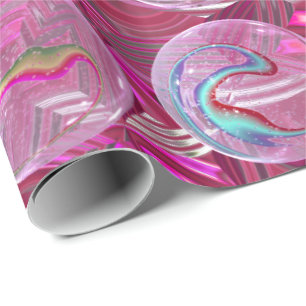 Papier Cadeau Ici on fait le tour du marbre rose