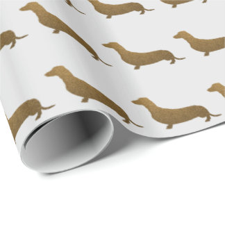 Papier Cadeau Icône de chien des parties scintillantes | de Faux