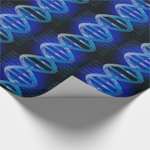 Papier Cadeau ID ADN Blue Science