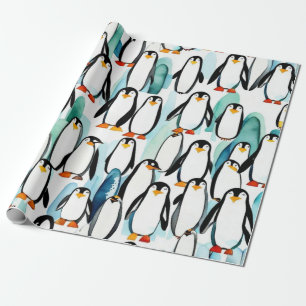 Papier Cadeau Idées cadeaux de pingouins mignons Papier envelopp