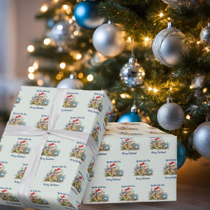 Papier Cadeau Iguana vous souhaite un joyeux Noël