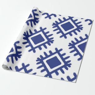 Papier Cadeau Ikat motif Ethnic textile tribal American Americ