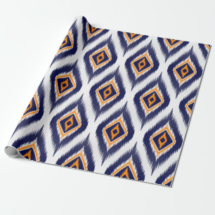 Papier Cadeau Ikat tissu motif tissu ethnique motif tribal ma